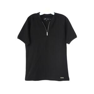 MAUVAIS Signature Zip Tee - Black - M